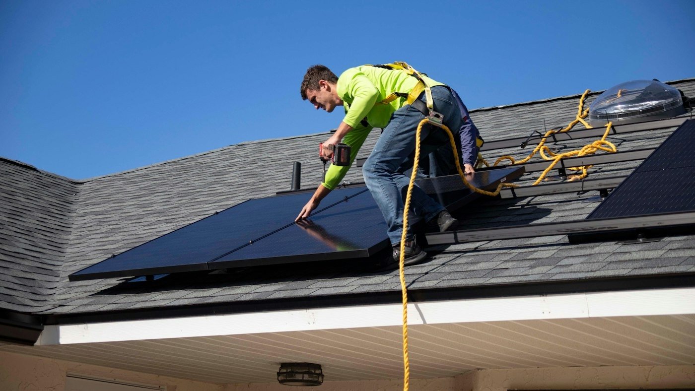 Nettoyage de panneaux solaires